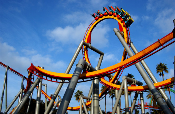 Image: Roller coaster, Knott's Berry Farm, Buena Park, Calif.